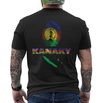 Empreinte Digitale Drapeau Nouvelle-Calédonie Kanaky T-shirt imprimé au dos - Cadeauxyz