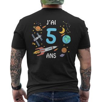 Enfant Astronaute Espace J'ai 5 Ans Anniversaire Cinq Ans T-shirt imprimé au dos - Cadeauxyz