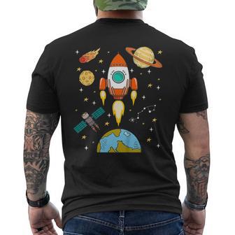 Enfant Fusée Espace Planète Espace T-shirt imprimé au dos - Cadeauxyz
