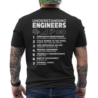 Entendiendo Ingenieros Ingeniería Humor Nerds Humor Friki Camiseta Hombre Estampado Espalda - Regaloses