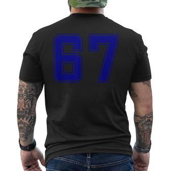 Equipo De Fútbol Número 67 Equipo De Rugby Americano Numerado Camiseta Hombre Estampado Espalda - Regaloses