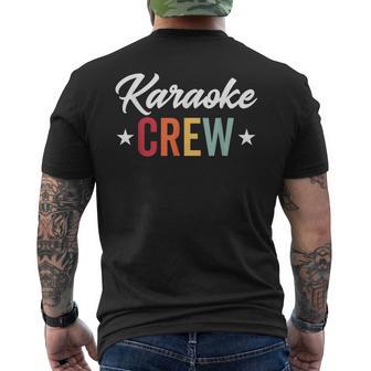 Equipo De Karaoke Cantante De Karaoke Divertido Fiesta De Karaoke Retro Camiseta Hombre Estampado Espalda - Regaloses