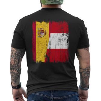 España Perú Media Bandera España Peruana Heritage Jersey Camiseta Hombre Estampado Espalda - Regaloses