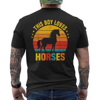Este Chico Ama A Los Caballos Divertidos Montar A Caballo Para Niños Pequeños Camiseta Hombre Estampado Espalda - Regaloses