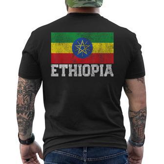 Etiopía Bandera Etiopía Familia Orgullo País Regalo Camiseta Hombre Estampado Espalda - Regaloses