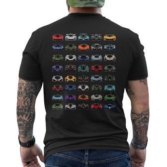 Exotic Hypercar Collection Supercar Racing Men's T-shirt Back Print - Thegiftio UK