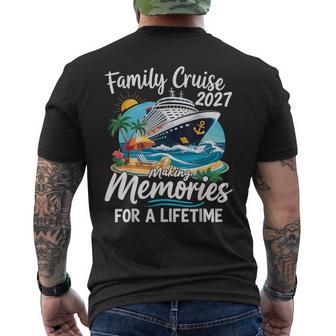 Family Cruise 2027 Family Matching Cruise Vacation Party Men's T-shirt Back Print - Thegiftio UK