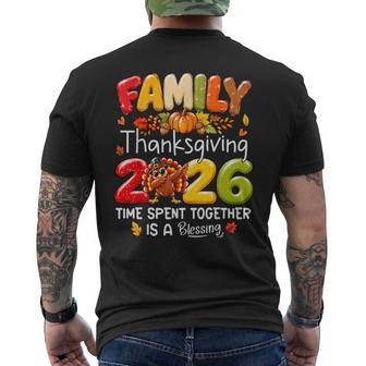 Family Thanksgiving 2026 Thanksgiving Crew Turkey Matching Men's T-shirt Back Print | Seseable UK