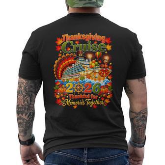 Family Thanksgiving 2026 Cruise Vacation Trip Squad Turkey Men's T-shirt Back Print | Seseable UK