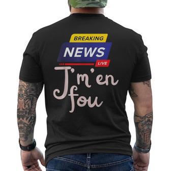 Fantaisie Drole J'men Fou T-shirt imprimé au dos - Cadeauxyz