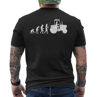 Fermier Tracteur Agriculture Agriculteur Evolution T-shirt imprimé au dos - Cadeauxyz