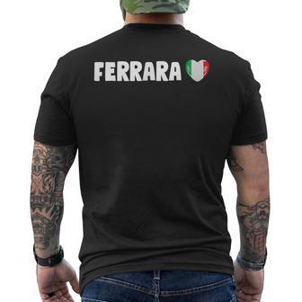 Ferrara Città Italiana Bandiera Italia Regalo T-shirt da uomo con stampa posteriore - Novitaregali