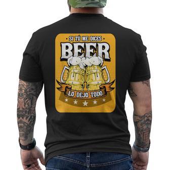Fiesta De La Cerveza Refranes Divertidos Para Regalar Camiseta Hombre Estampado Espalda - Regaloses