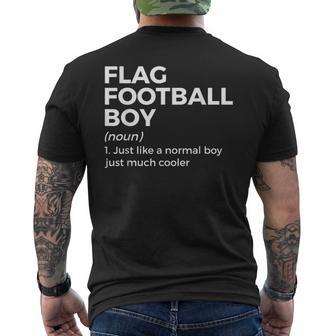 Flag Football Boy Camiseta Hombre Estampado Espalda - Regaloses