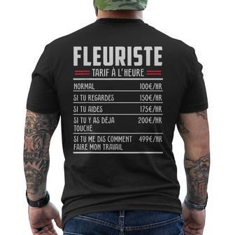 Fleuriste Métier Idée Cadeau Humour Pour Fleuriste T-shirt imprimé au dos - Cadeauxyz