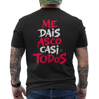 Frases Divertidas Me Dais Asco Casi Todos Camiseta Hombre Estampado Espalda - Regaloses