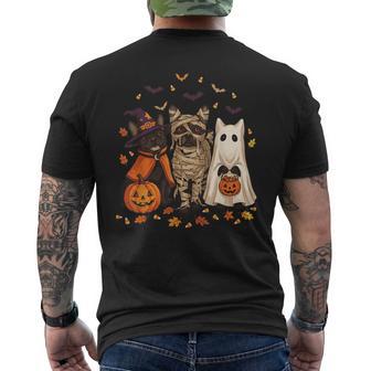 French Bulldog Ghost Halloween Frenchie Men's T-shirt Back Print - Thegiftio UK