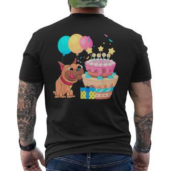 Frenchie Tarta De Cumpleaños Raza De Perro Bulldog Francés Camiseta Hombre Estampado Espalda - Regaloses