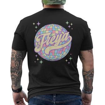 Freya Name Personalized I Love Freya Retro 70S 80S Men's T-shirt Back Print - Thegiftio UK