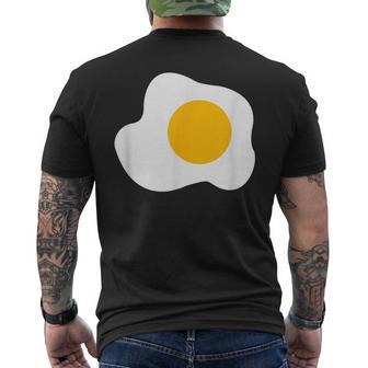 Fried Egg Graphic Breakfast Eggs Lover Men's T-shirt Back Print - Thegiftio UK