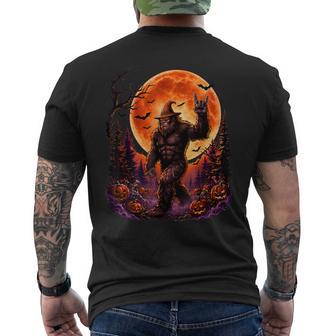 Bigfoot Halloween Sasquatch Spooky Costume Men Men's T-shirt Back Print - Thegiftio UK
