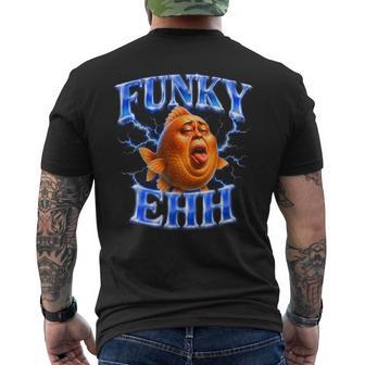 Fish Funky Ehh Brainrot Fih Meme Men's T-shirt Back Print - Thegiftio UK