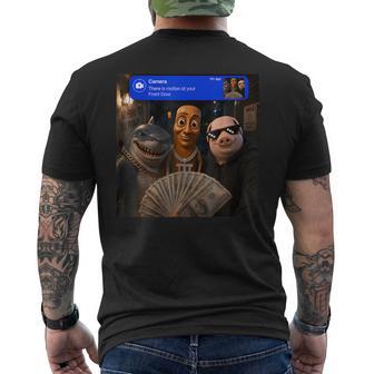 Meme Tung Sahur Triple T John Pork Tralalero Tralala Men's T-shirt Back Print - Thegiftio UK
