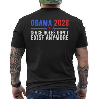 Obama 2028 Since Rules Don't Exist Anymore Men's T-shirt Back Print - Thegiftio UK