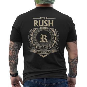 Quotes It's A Rush Thing You Wouldn't Understand Meme Men's T-shirt Back Print - Thegiftio UK