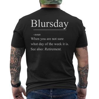 Retirement Definition Office Farewell Retirement Boss Men's T-shirt Back Print - Thegiftio UK