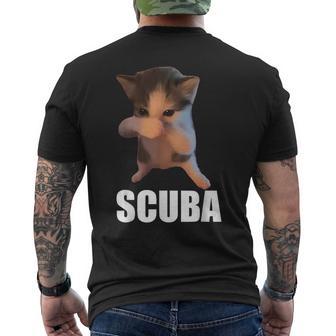 Scuba Dance Meme Cat Scuba Brainrot Men's T-shirt Back Print - Thegiftio UK