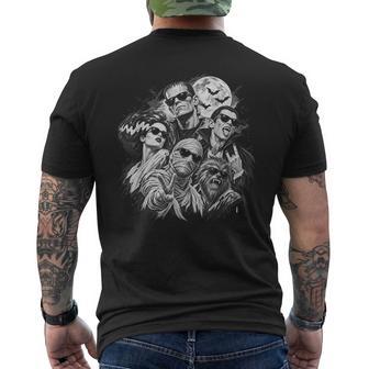 Vintage 90S Halloween Frankenstein Monsters Selfie Men's T-shirt Back Print | Seseable UK