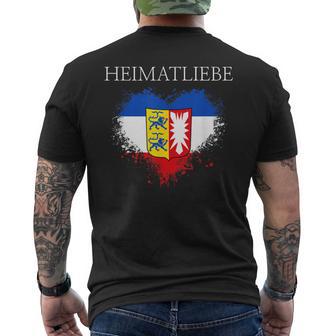 Für Allechleswig-Holsteiner Die Ihre Heimat Lieben T-Shirt mit Rückendruck - Geschenkecke