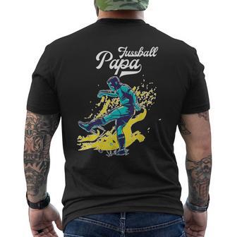 Fussballer Fussball Papaateratertag Geburtstag Fußball T-Shirt mit Rückendruck - Geschenkecke