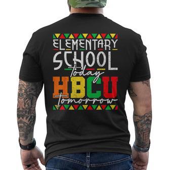 Future Black College Elementary School Today Hbcu Tomorrow Men's T-shirt Back Print - Thegiftio UK