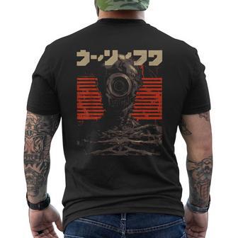 Futuristic Techwear Japanese Cyberpunk Harajuku Horror Punk Camiseta Hombre Estampado Espalda - Regaloses
