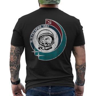 Gagarinputnik Udssrowjetunion Weltraum Propaganda T-Shirt mit Rückendruck - Geschenkecke