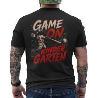 Game On Kindergarten Back To School Boys Men's T-shirt Back Print - Thegiftio UK