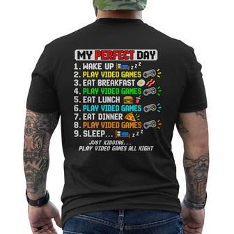 Gaming Apparel Video Game Gamer Boy Humor Men's T-shirt Back Print - Thegiftio UK