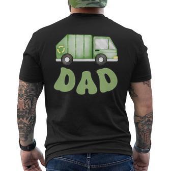 Garbage Truck Dad Of The 1St Birthday Boy Family Matching Men's T-shirt Back Print | Seseable UK