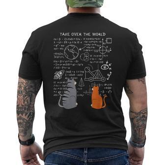 Gatos Divertidos Que Planean Apoderarse Del Mundo Humor Divertido Camiseta Hombre Estampado Espalda - Regaloses