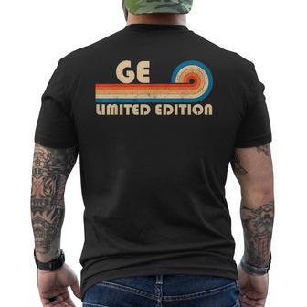 Ge Retro 70S 80Sunsettripe Camiseta Hombre Estampado Espalda - Regaloses