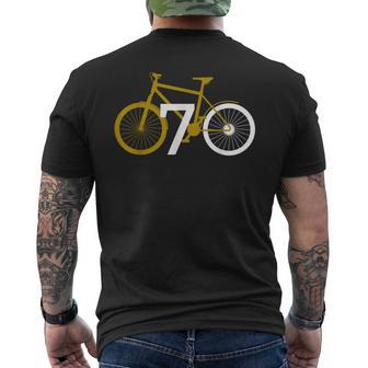 Geburtstag 70 Jahrgang 1949 Mit Fahrrad T-Shirt mit Rückendruck - Geschenkecke