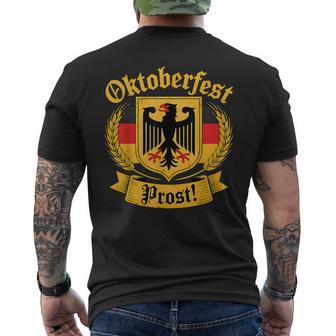German Eagle Oktoberfest Prost Vintage Beer Festival Outfit Men's T-shirt Back Print - Thegiftio UK