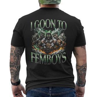 I Goon To Femboys Diseño De Transformación De Hombre Lobo Camiseta Hombre Estampado Espalda - Regaloses