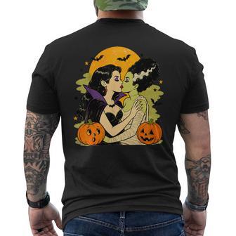 Gothic Monster Girlfriends Halloween Lesbian Couple Men's T-shirt Back Print | Seseable UK