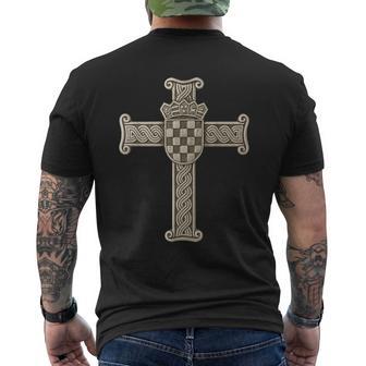 Gott Und Kroatien – Kroatisches Kreuz T-Shirt mit Rückendruck - Geschenkecke