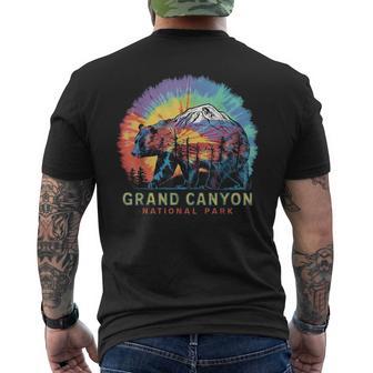 Grand Canyon National Park Arizona Trip Hiking Tie Dye Men's T-shirt Back Print - Thegiftio UK
