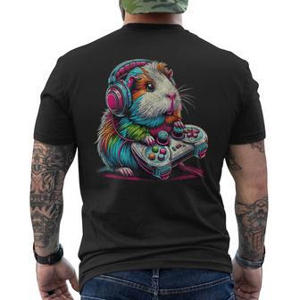 Guinea Pig Video Games Lover Guinea Pig Men's T-shirt Back Print - Thegiftio UK