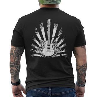 Guitar Fleurs Guitariste Guitare Électrique T-shirt imprimé au dos - Cadeauxyz